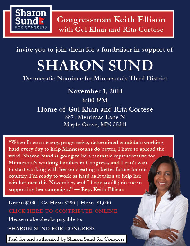 Campaign fundraiser invitations